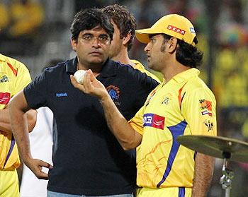 Gurunath Meiyappan with MS Dhoni