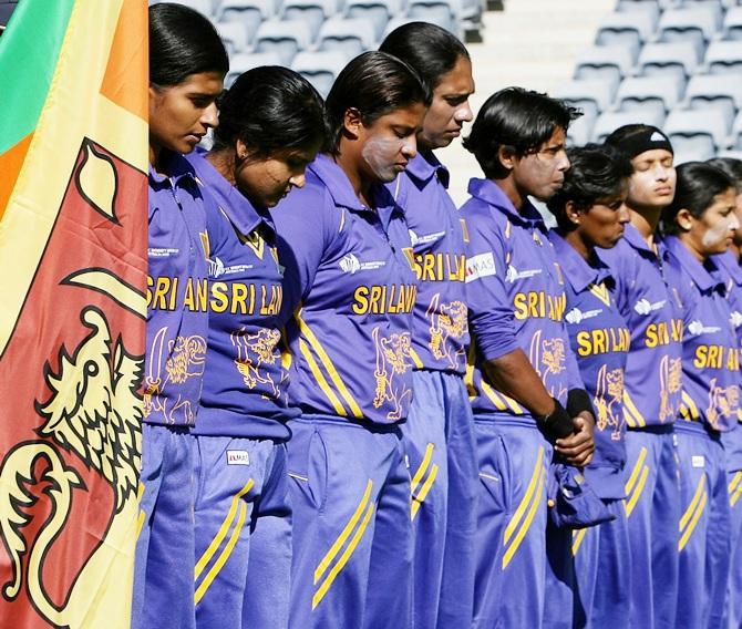 The Sri Lankan team