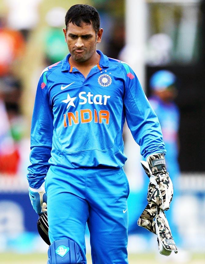 Mahendra Singh Dhoni of India