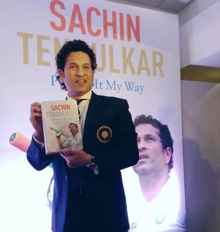 Sachin Tendulkar launches his book in London