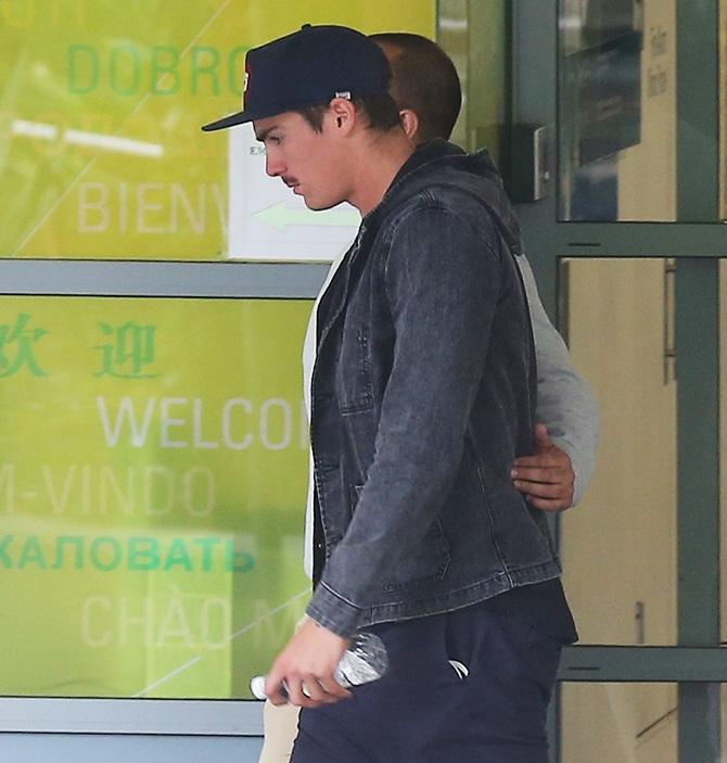 Sean Abbott walks out of St Vincent's hospital