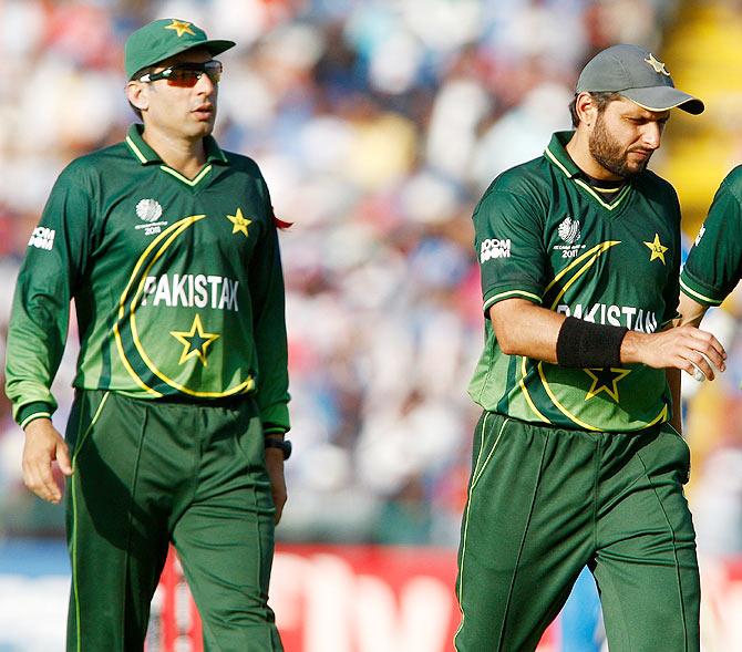 Misbah-ul-Haq and Shahid Afridi