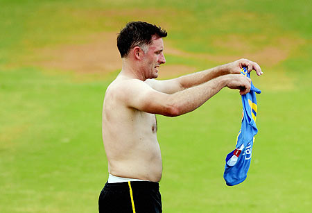 Chennai Super Kings player Michael Hussey during a practice session for the upcoming IPL matches at MAC Stadium in Chennai on Wednesday