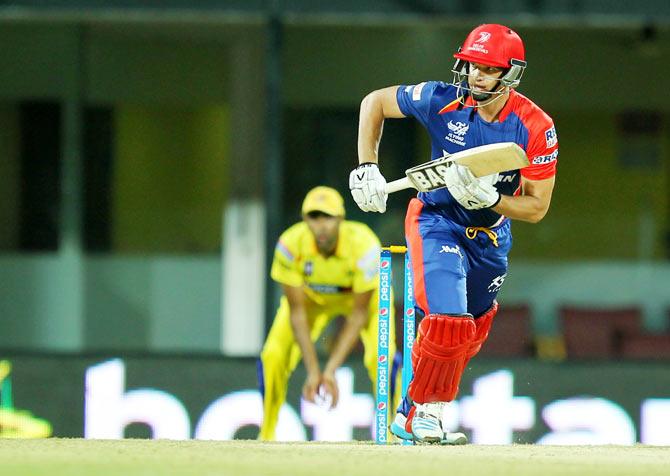 Delhi's Albie Morkel bats