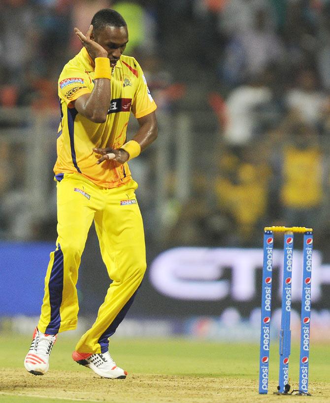 Chennai Super Kings' Dwayne Bravo