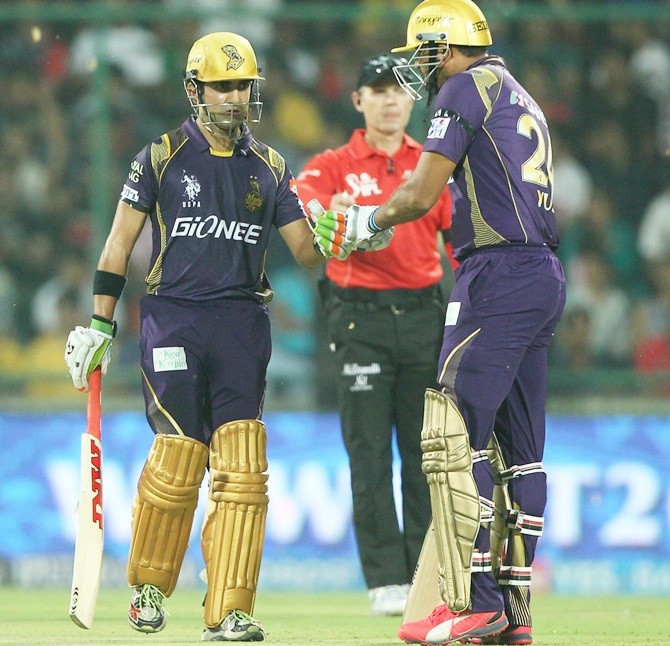 Gautam Gambhir with Yusuf Pathan