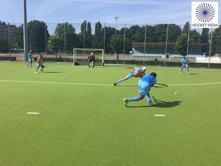 India players a training session