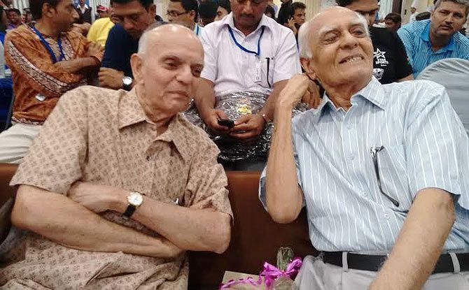 Madhav Apte (left)
