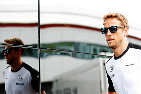 England F1 racer Jenson Button