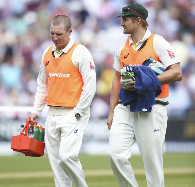 Brad Haddin and Shane Watson 