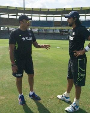 Ravi Shastri with Ishant Sharma