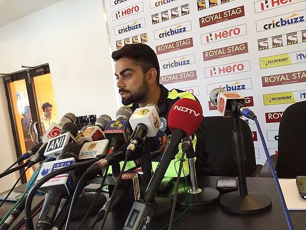 India Test captain VIrat Kohli at a press briefing in Galle on Tuesday