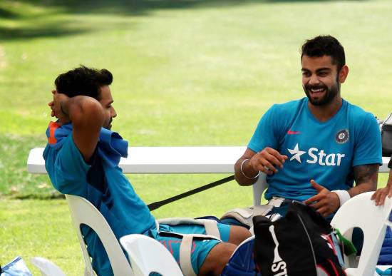Indian players Virat Kohli and Rohit Sharma