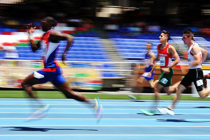 Athletes at a Track and Field event