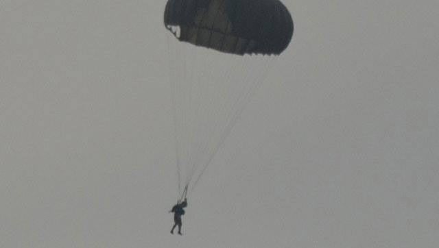 Mahendra Singh Dhoni completed his first parachute jump from an Indian Air Force aircraft on Wednesday