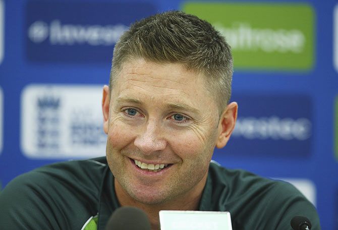 Australia captain Michael Clarke speaks during his final pre-match press confrence on Wednesday