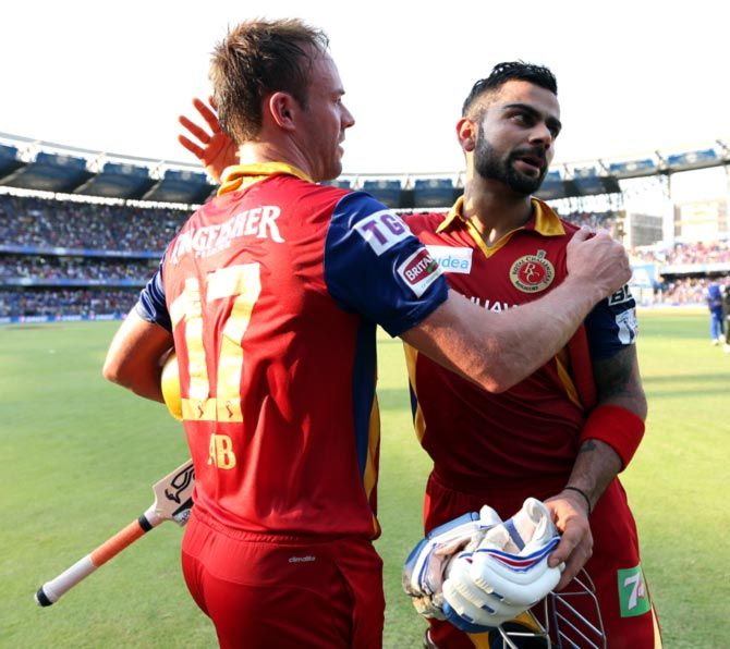 De Villiers, who joined RCB in 2011, went on to establish a strong rapport with Kohli and for almost a decade together the duo carried the team on their shoulders through the highs and lows.