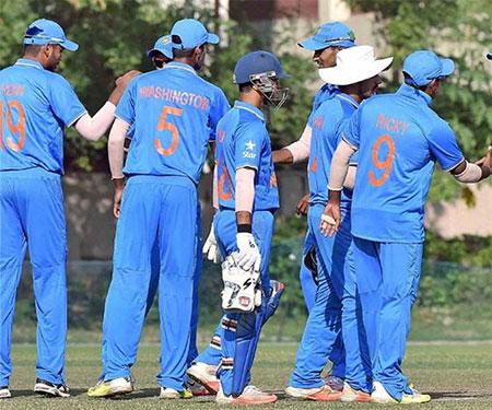 India players celebrate 