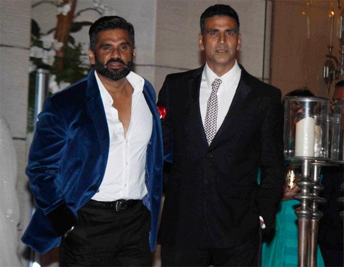 Suniel Shetty and Akshay Kumar