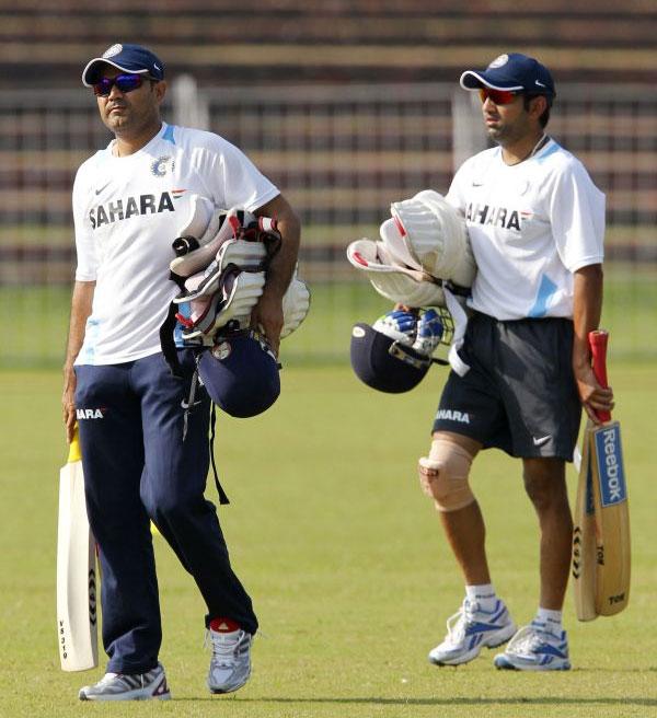 Gautuam Gambhir and Virender Sehwag