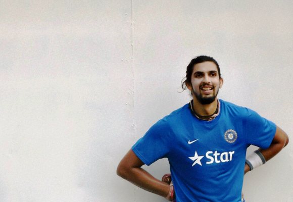 India's Ishant Sharma during a practice session 