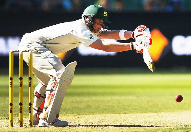 Australia captain Steve Smith bats on Day 3 of the 2nd Test at the Melbourne Cricket Ground on Monday