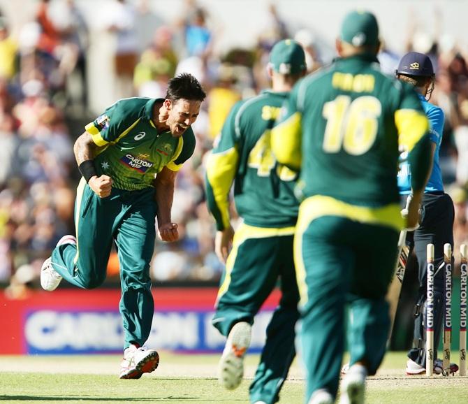 Mitchell Johnson of Australia