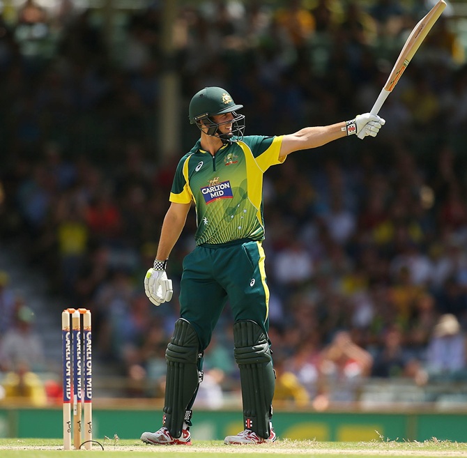 Mitchell Marsh of Australia celebrates