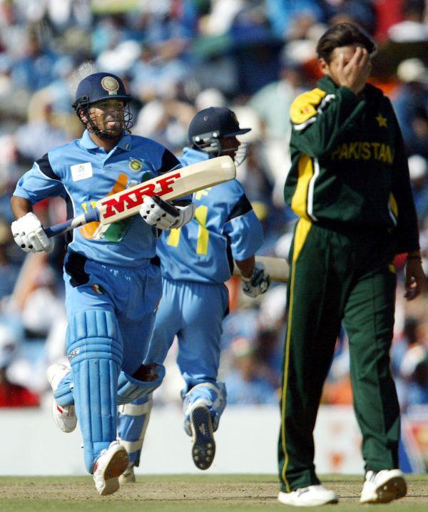 Sachin Tendulkar during his dazzling knock at the Centurion. Photograph: Arko Datta/Reuters