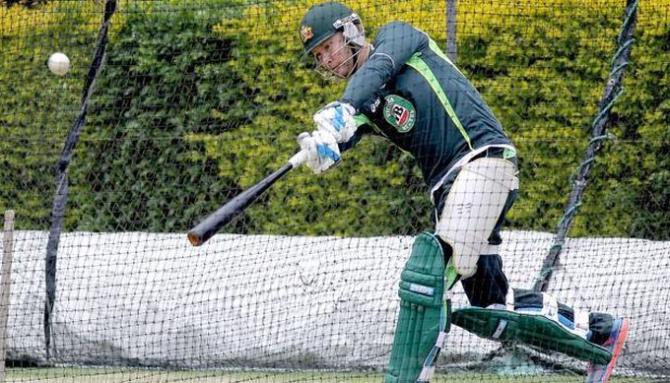 Michael Clarke in nets