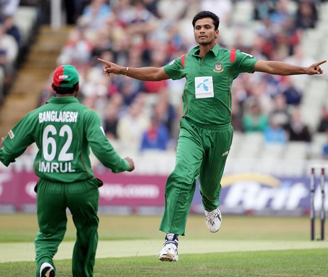 Mashrafe Mortaza of Bangladesh