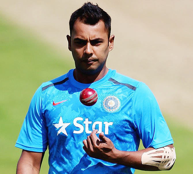 Stuart Binny during a India nets session