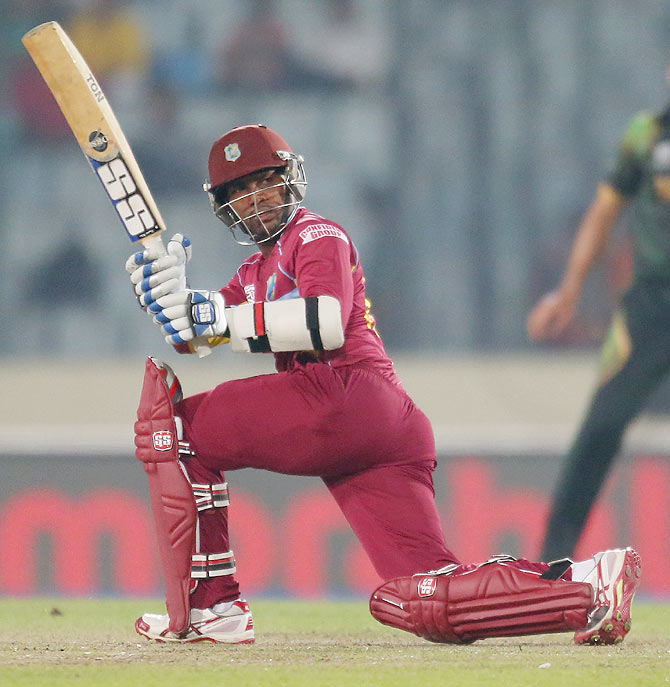 Denesh Ramdin of the West Indies bats 