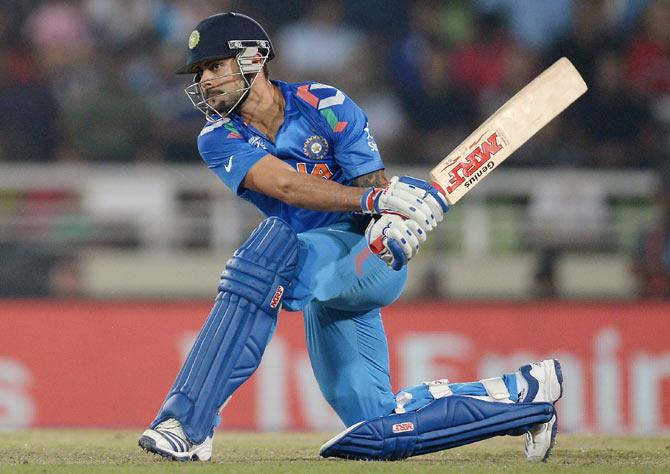 Virat Kohli of India bats