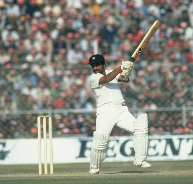 Gundappa Viswanath of India in action