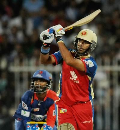 Yuvraj Singh in Royal Challengers Bangalore colours