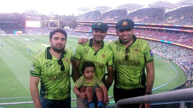 Pakistani cricket fans at Adelaide