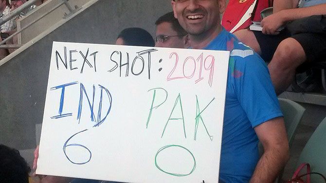 An Indian cricket fan at Adelaide