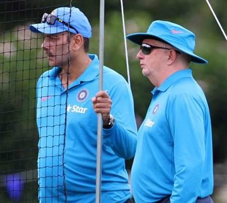 Ravi Shastri (left) and Duncan Fletcher