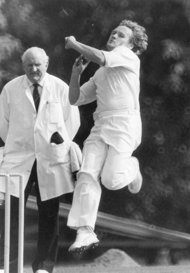  Australian bowler Rodney Hogg in action in June 1979