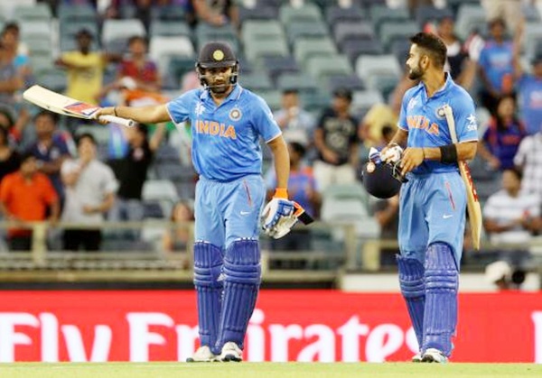 Indian players Virat Kohli and Rohit Sharma