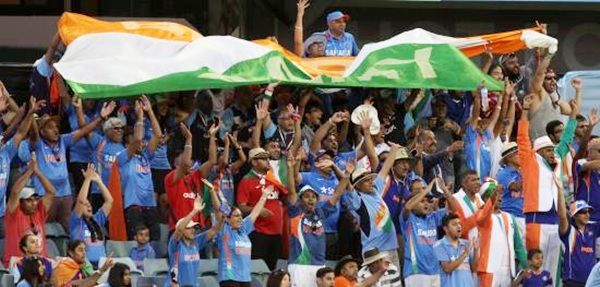 Indian fans during the ICC World Cup match played between India and United Arab   Emirates at the WACA stadium in Perth