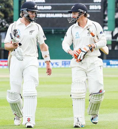 Kane Williamson and BJ Watling