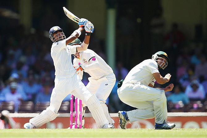 Lokesh Rahul of India bats