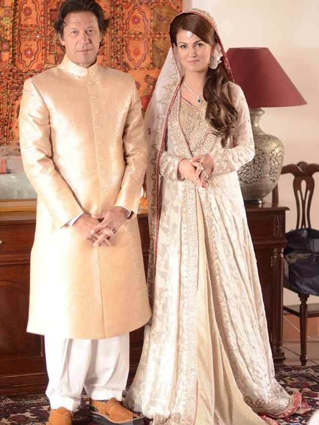 Imran Khan with his second wife Reham Khan