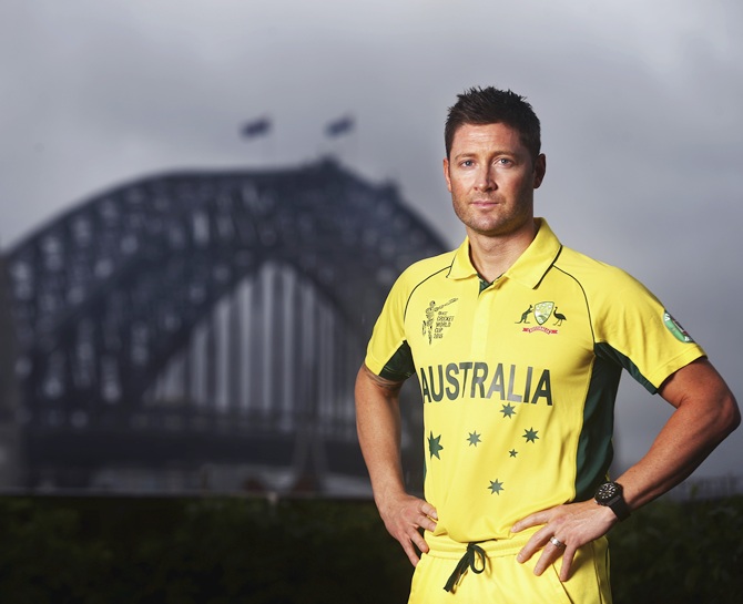 Michael Clarke of Australia poses