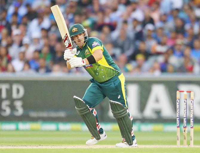 Aaron Finch of Australia bats