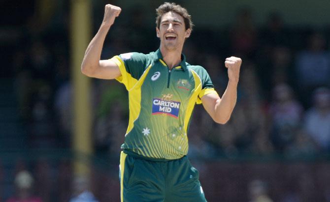 Mitchell Starc of Australia 