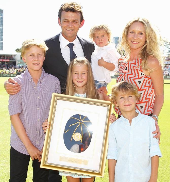 Adam Gilchrist of Australia poses