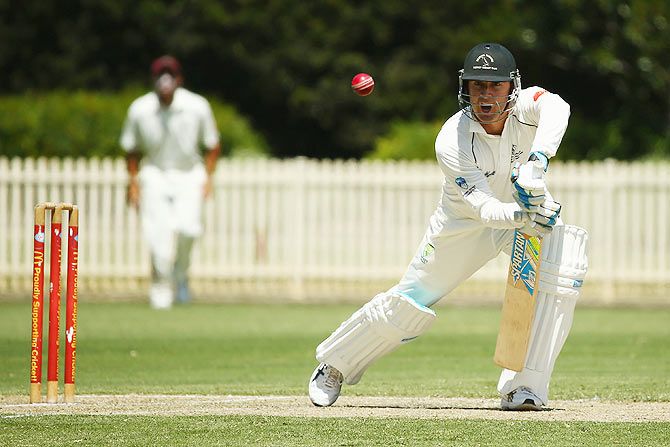 Michael Clarke of Wests bats in the Sydney Grade game between Western Suburbs and Gordon at Chatswood Oval on Saturday